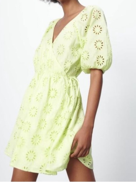 Zara Dresses & Skirts - Zara openwork  embroidered cotton summer dress